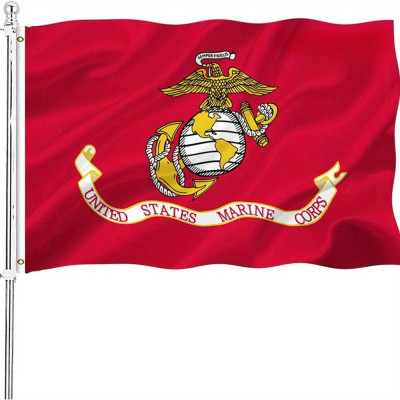 Durable Marine Corps Flag - 3x5ft - Perfect for Outdoor Display