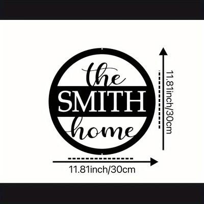 Personalized Metal Wall Art - Family Name, Home Decor