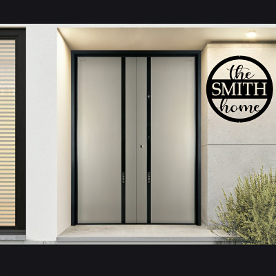 Personalized Metal Wall Art - Family Name, Home Decor