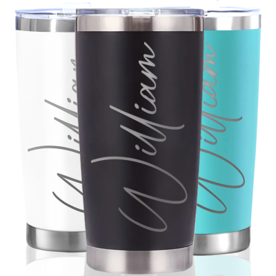 Personalized 20oz Stainless Steel Tumbler | Custom Name | Ideal for Gifts