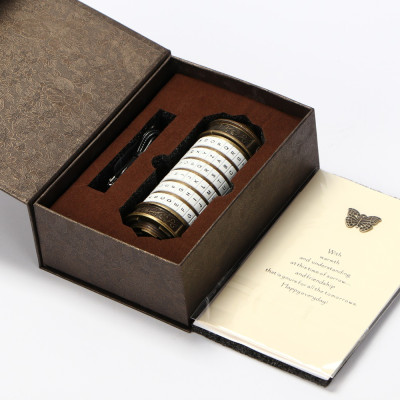 Vintage Cylinder Gift Box with Password Lock - Perfect for Valentine's Day, Birthdays, and Anniversaries​