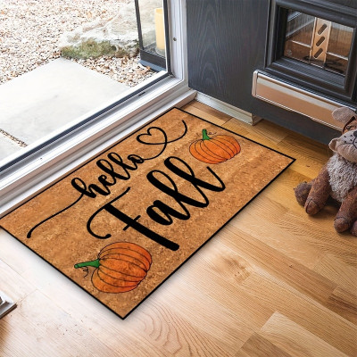 Halloween Pumpkin Welcome Doormat