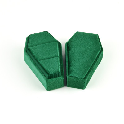 Gothic Coffin Velvet Jewelry Box - Unique Storage for Necklaces, Earrings, and Rings