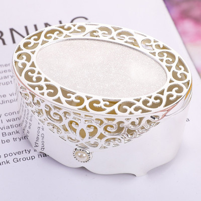Engravable Silver Filigree Trinket Jewelry Box