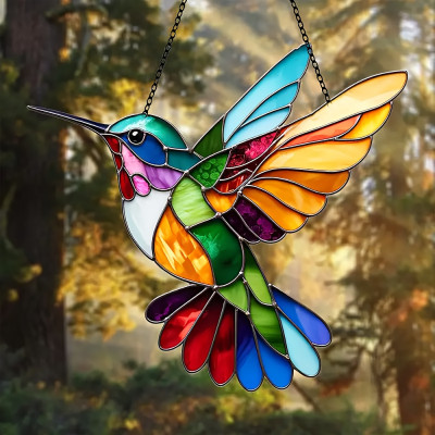 Hummingbird Suncatcher - Vibrant Window Decor