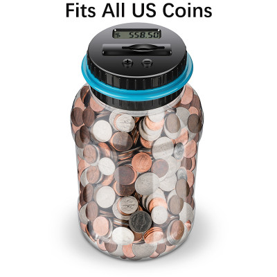 Digital Counting Money Jar - Automatically Tracks Your Savings