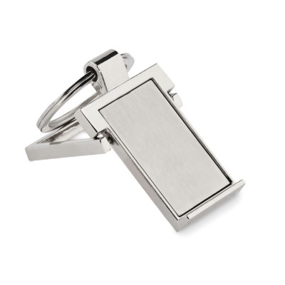 10-Pack Engraved Metal 2-in-1 Keychain with Phone Stand