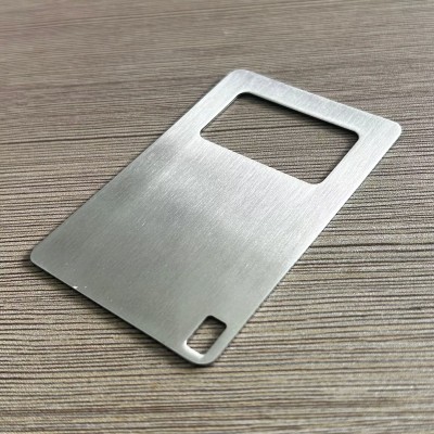 Laser-Engravable Stainless Steel Beer Opener – Credit Card Size, Customizable EDC Tool for Camping, Gifts