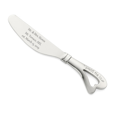 10 Pack Cheese Spreaders Personalized with Names of Bride and Groom, Event Date, Holiday Sentiment for Wedding Party Favors