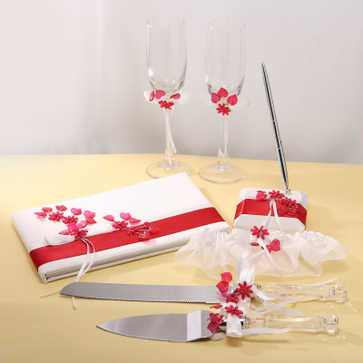 Leaves Garden Wedding Collection Set - Red