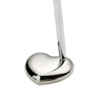 Personalized Heart Wedding Pen Stand with Signing Pen