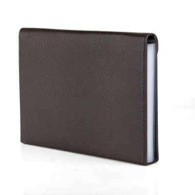 Personalized Faux Leather File Organizer Expendable Document Holder for Men A4 Letter Size Business File Folder with 13 Pockets Engraved