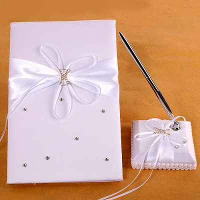Infinity Bridal Guest Book and Pen Set