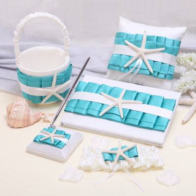Teal Green Seashore Wedding Collection Set