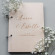 Rustic Charm Personalized Wedding Journal with Engraved Natural Wood Cover