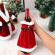 Set of 2 Festive Christmas Wine Bottle Covers for the Holiday Decorations