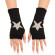 Star Pattern Knit Fingerless Gloves: Women's Stylish Winter Accessory