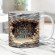 ​3D Bookshelf Mug - Unique Coffee Mug for Book Lovers