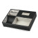 Personalized Faux Leather Valet Tray, Nightstand Top Organizer Catchall for Men