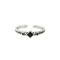 Black Spade Stirling Silver Band Ring for Women