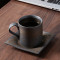 Rustic Coffee Mug and Saucer Set