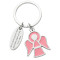 10 Pack Pink Guardian Angel Enamel Keychain with Custom Engraving | Inspirational Gift