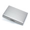 Polished Steel Engraved Business Card Case with 10 File Pockets