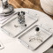 Rectangular Acrylic Metal Tray