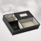 Personalized Faux Leather Valet Tray, Nightstand Top Organizer Catchall for Men