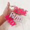 Custom Acrylic Keychains: Colorful and Eye-Catching Glitter Name Keyring Gift
