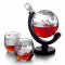 Explore the World of Flavor: 30oz Globe Decanter Set for Whisky, Bourbon, & More