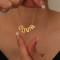Personalized Name Necklace - Custom Bubble Letter Pendant