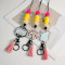 Colorful Silicone Beaded Lanyard Keychain for Teacher Appreciation Gift