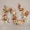 Fall Maple Leaf Pumpkin Garland - 71 Inch Artificial Wreath for Home Decor