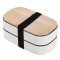 Custom Eco-Friendly 2-Tier Lunch Box with Cutlery - Reusable Bento Box for Work, School, and Travel