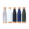 Custom Stainless Steel Bottle with Bamboo Lid and Base