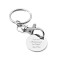 Pack of 10 Simplicity Engraved Round Charm Plate Key Chain, Inexpensive Party Favors